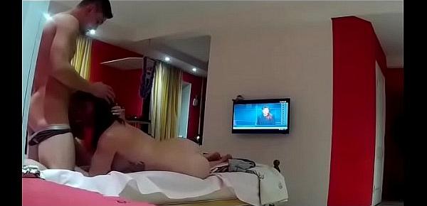  Lucky guy fucked two female bestfriends at hotel room live cam